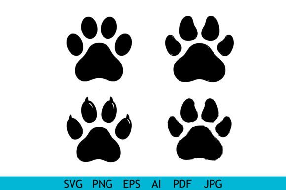 Black Paw Print Icon Set Review for Embroidery Projects