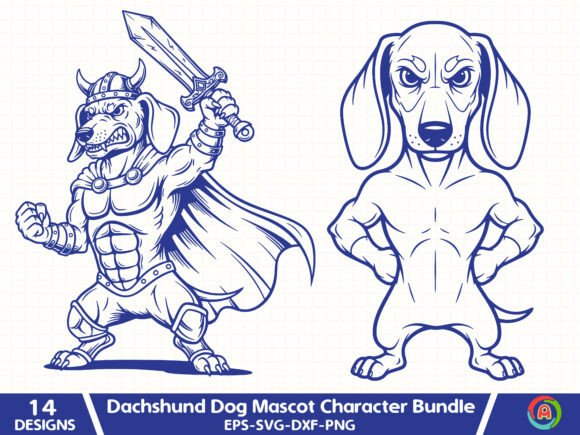 Dachshund Dog Mascot Character Bundle Review