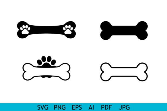 Dog Bone Paw Icon Set Review for Embroidery Projects