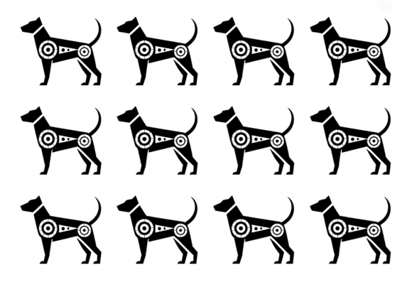 Geometric Dog Silhouette Art Print Review