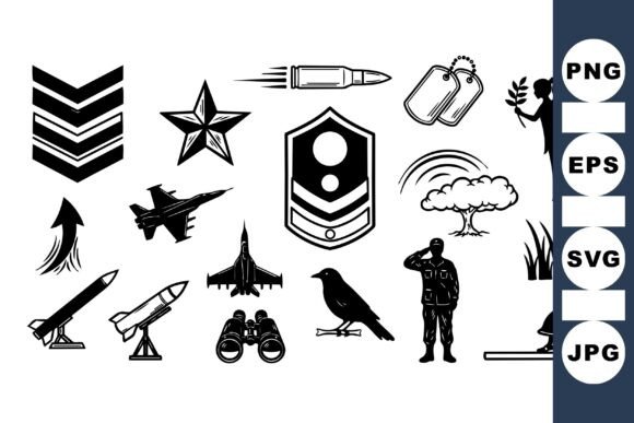 Military Icon Silhouette Set Review