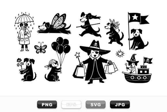 Whimsical Dog Character Clipart Set Review
