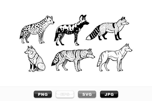 Wild Canine Animal Clipart Set Review